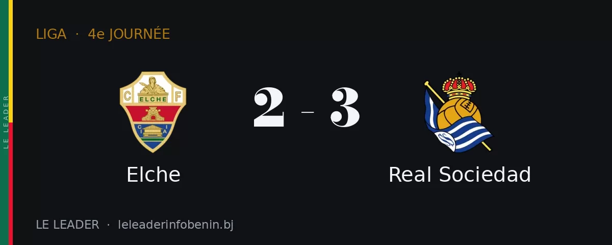 Elche contre Real Sociedad